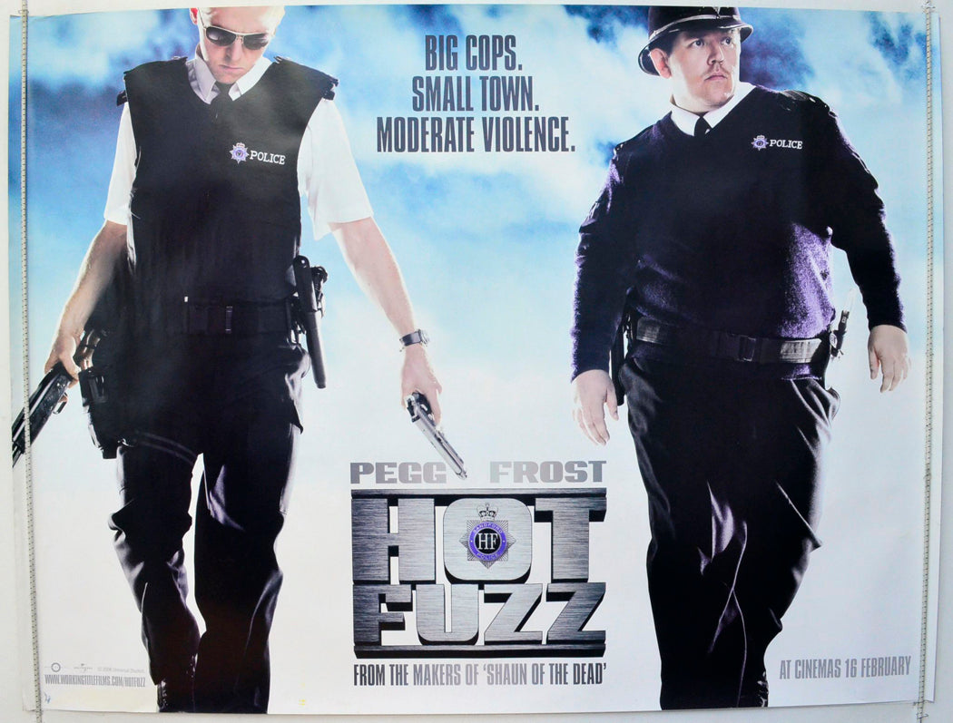 Hot Fuzz (Teaser / Advance Version) Original British Quad Poster - Film Poster - Movie Poster