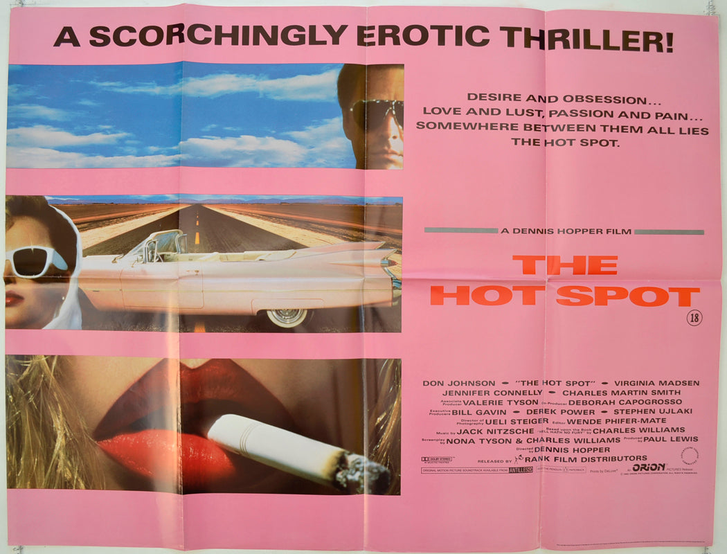 The Hot Spot Original Quad Poster - Film Poster - Movie Poster