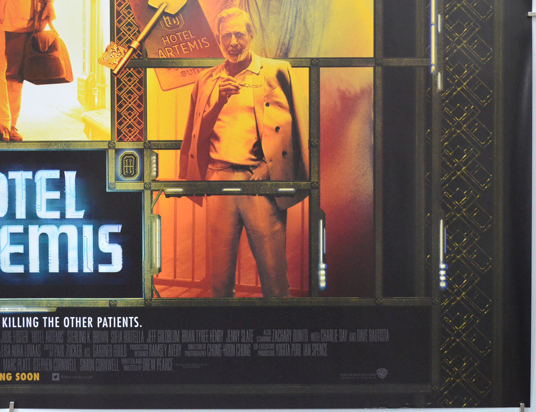 HOTEL ARTEMIS (Bottom Right) Cinema Quad Movie Poster