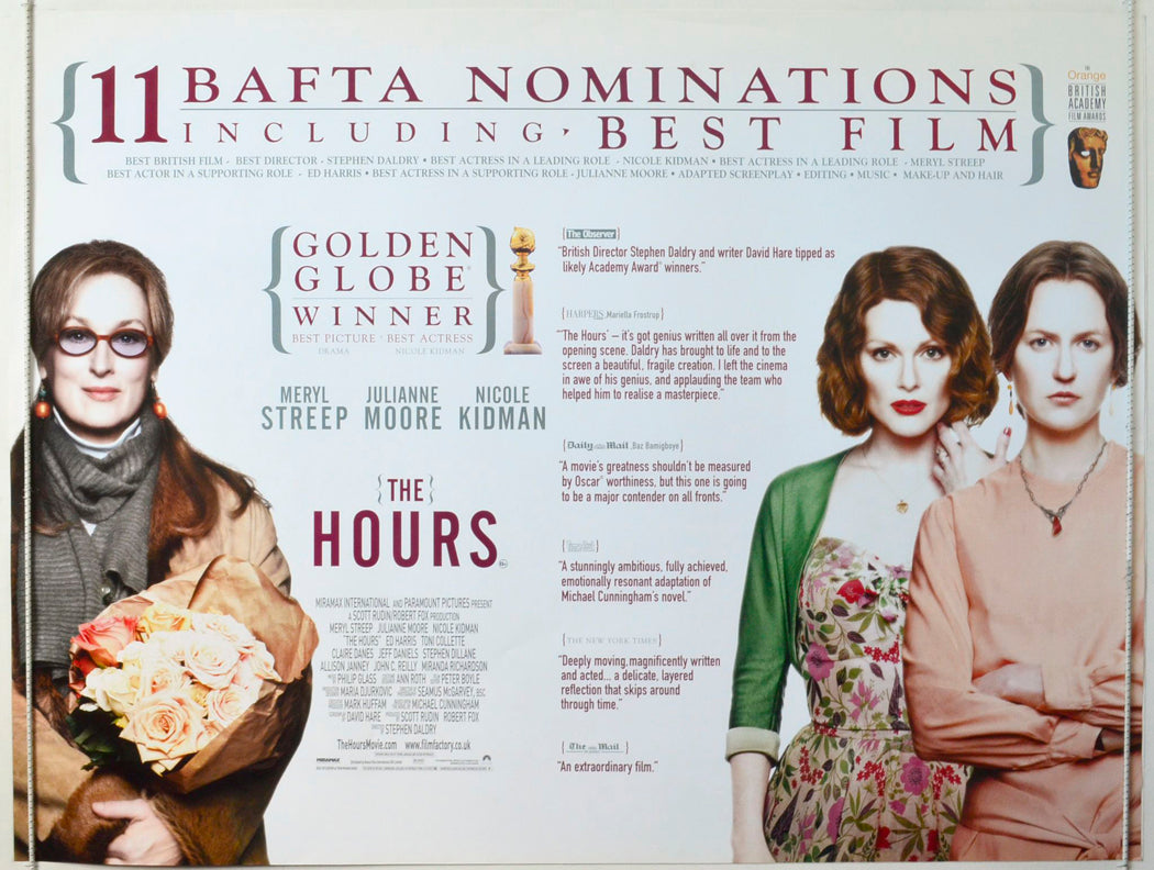 The Hours (Quotes Version) Original British Quad Poster - Movie Poster