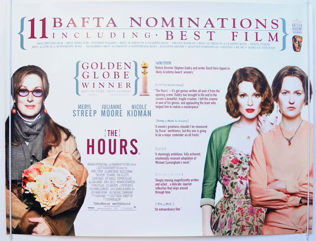 The Hours Original British Quad Poster - Film Poster - Movie Poster