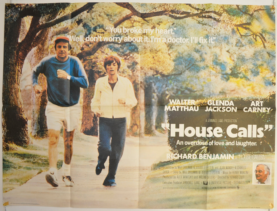 House Calls Original British Quad Poster - Film Poster - Movie Poster
