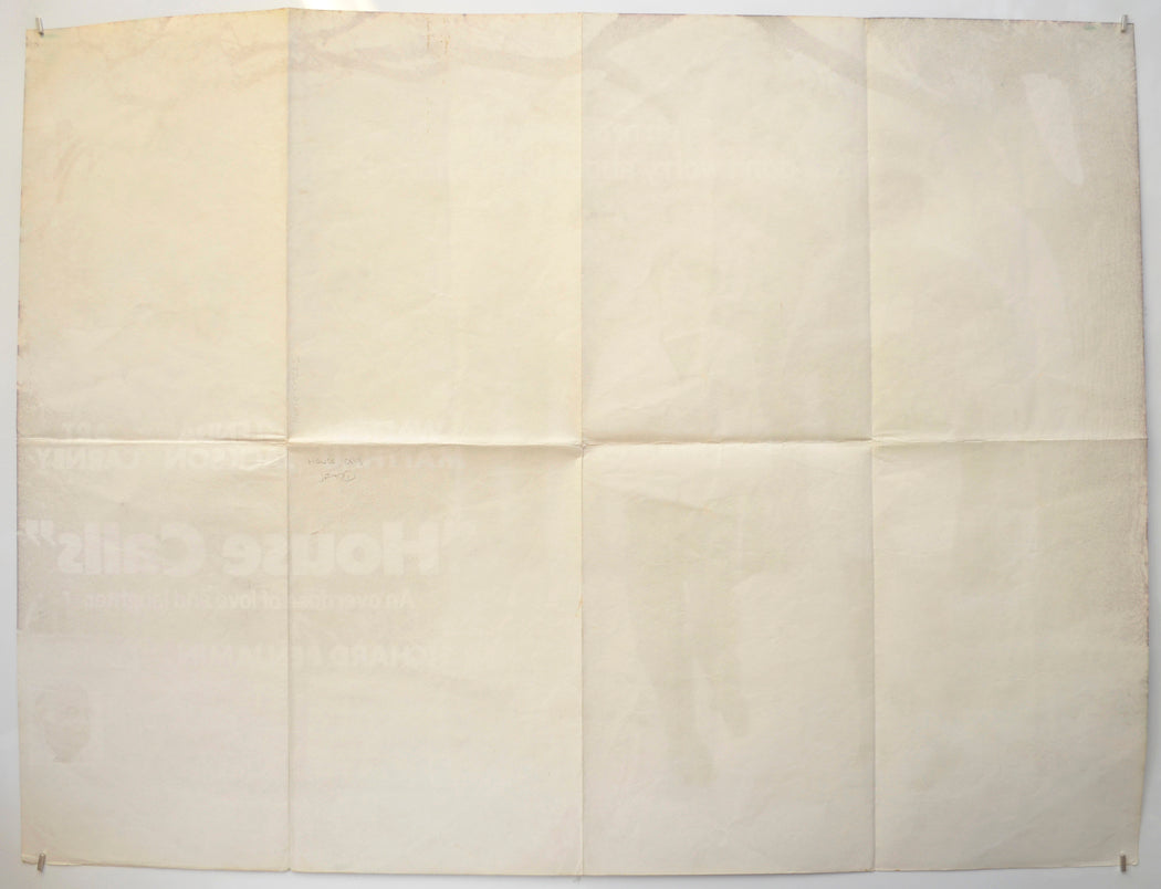 HOUSE CALLS (Back) Cinema Quad Movie Poster