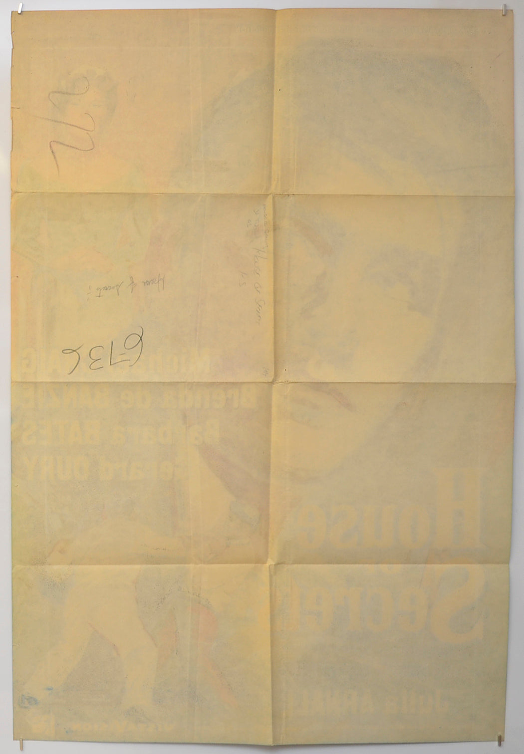 HOUSE OF SECRETS (Back) Cinema One Sheet Movie Poster