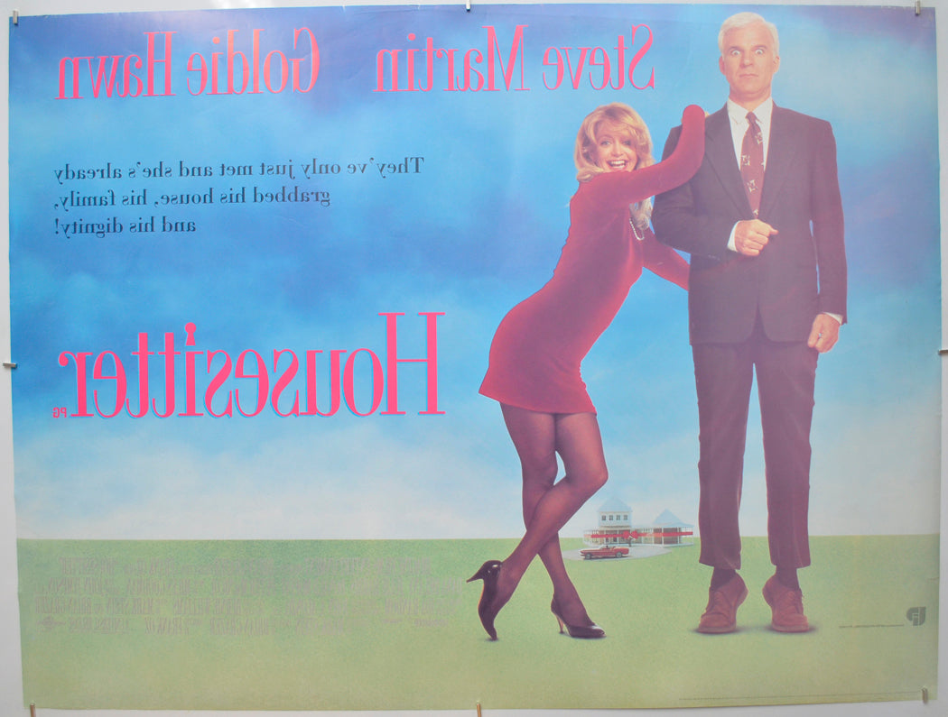 HOUSESITTER (Back) Cinema Quad Movie Poster