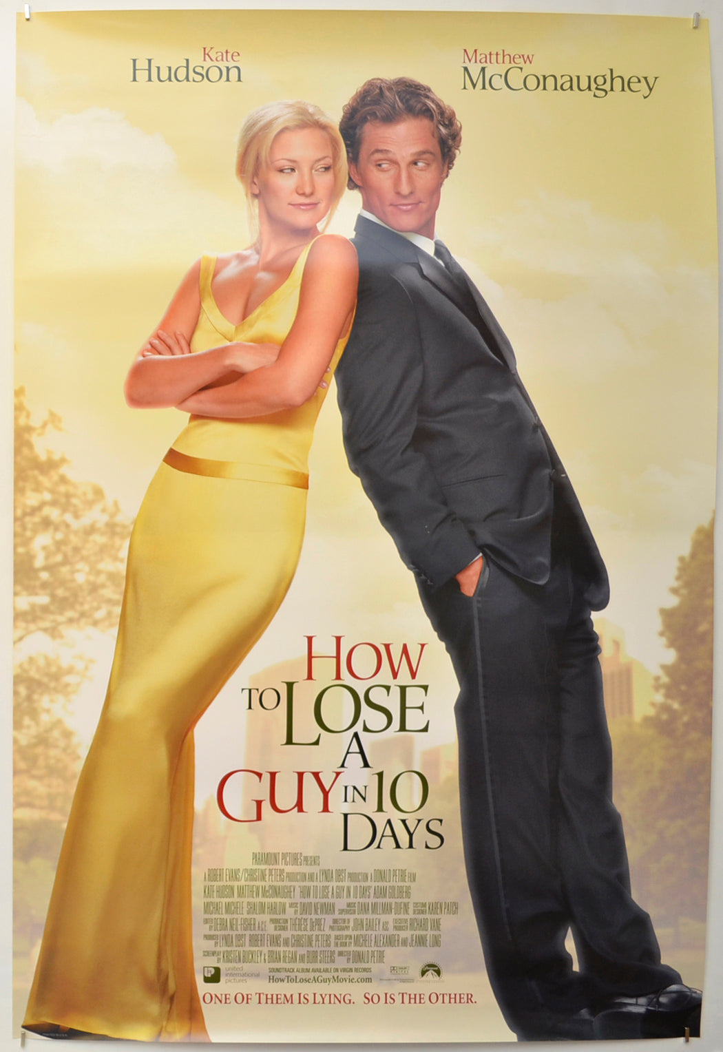 How To Lose A Guy In 10 Days Original One Sheet Poster - Film Poster - Movie Poster