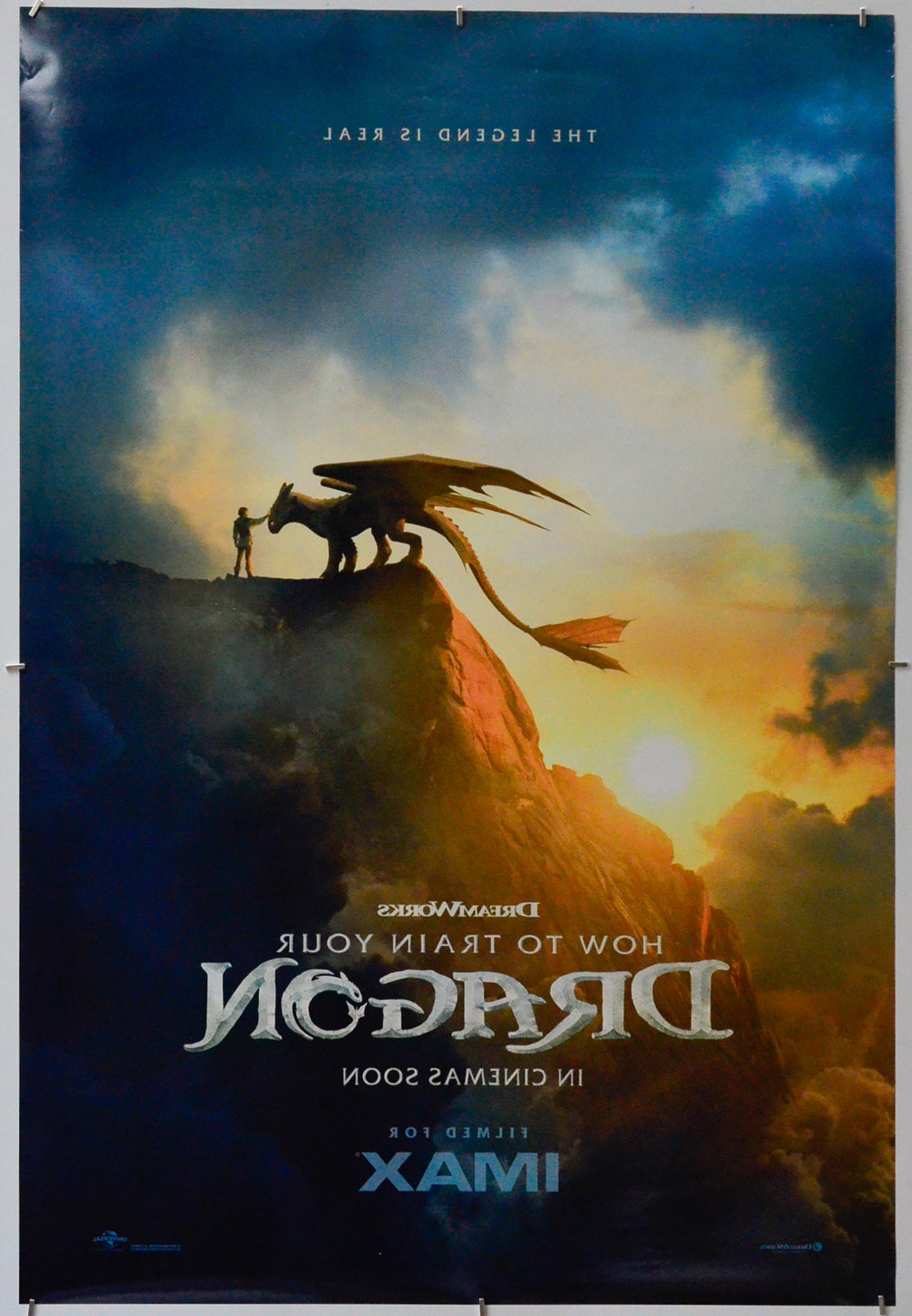 How To Train Your Dragon (Back) Cinema One Sheet Movie Poster
