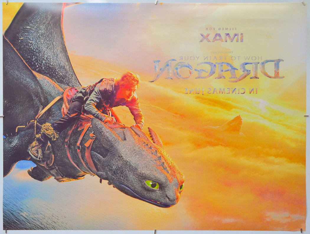 How To Train Your Dragon (Back) Cinema Quad Movie Poster