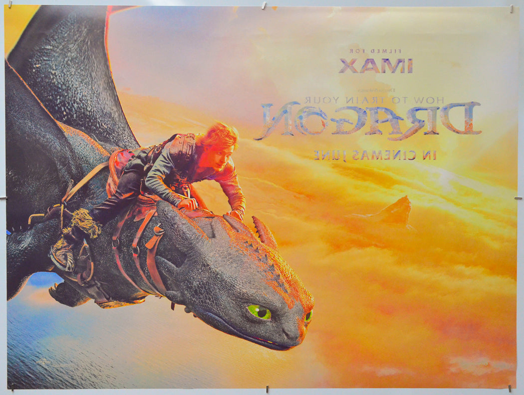 How To Train Your Dragon (Back) Cinema Quad Movie Poster
