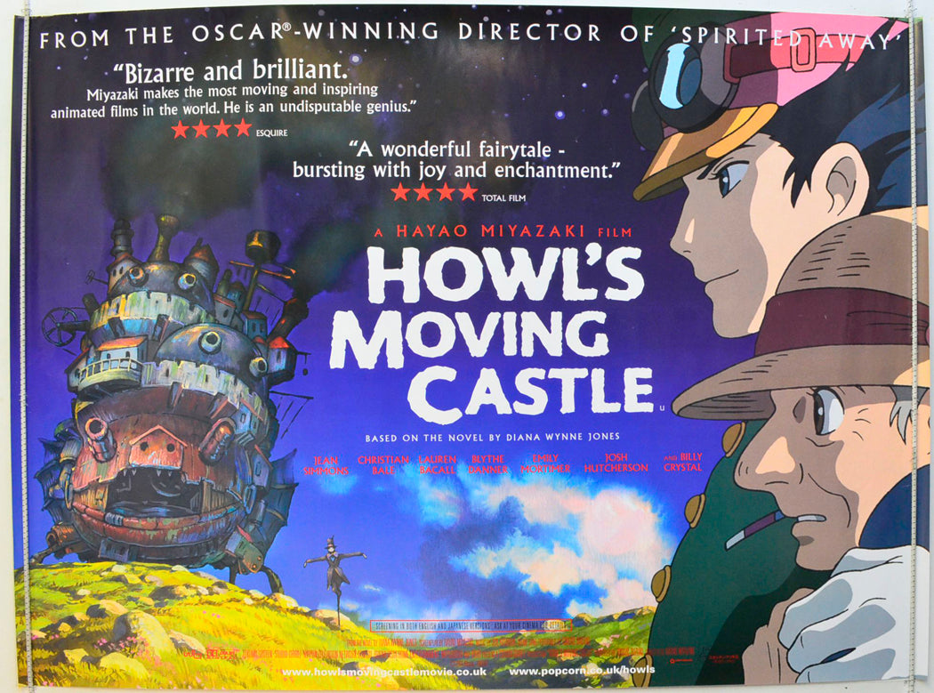 Howl's Moving Castle (a.k.a. Hauru no ugoku shiro) (Design 2) Original British Quad Poster - Film Poster - Movie Poster