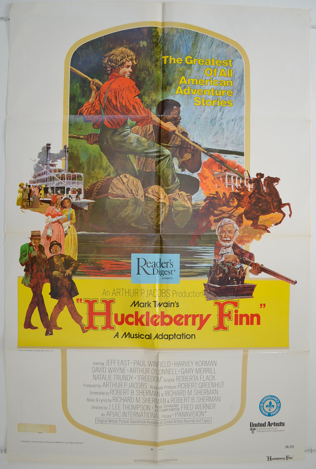 Huckleberry Finn Original One Sheet Poster - Film Poster - Movie Poster