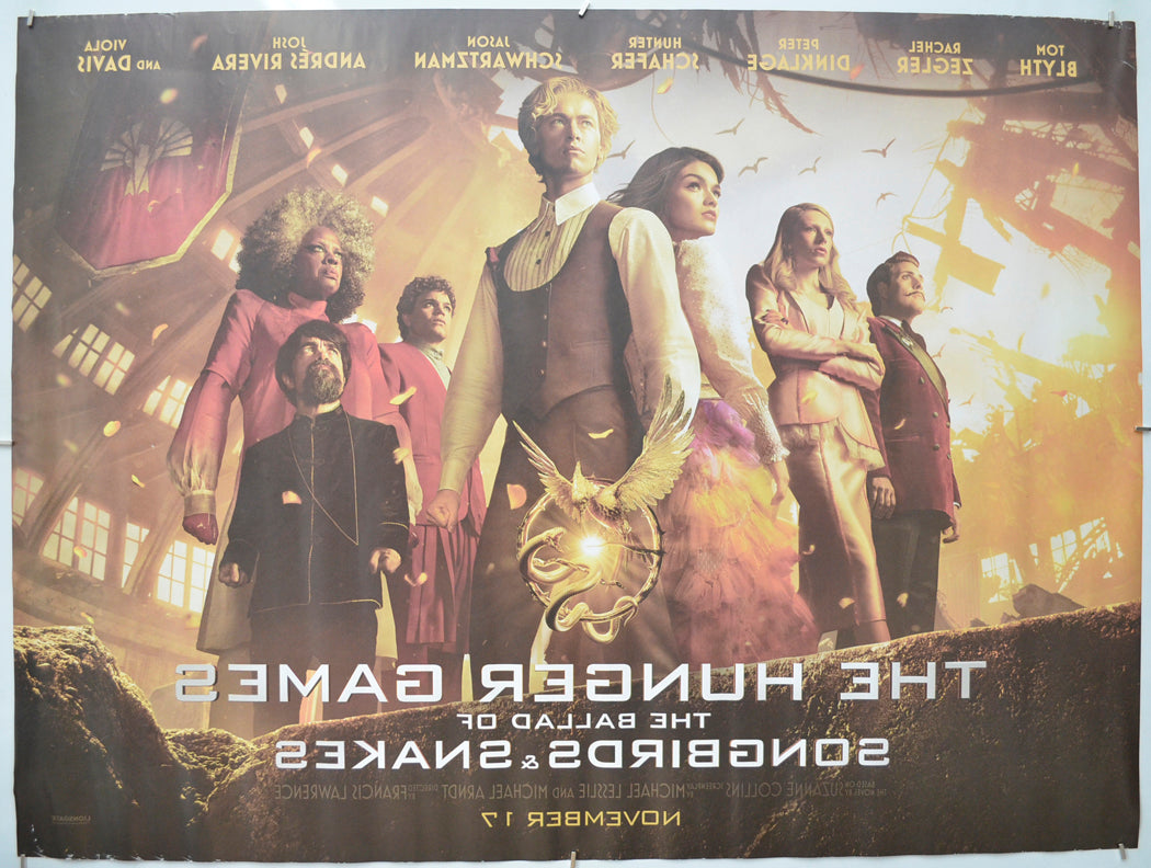 THE HUNGER GAMES: THE BALLAD OF SONGBIRDS AND SNAKES (Back) Cinema Quad Movie Poster