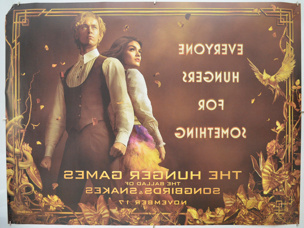 HUNGER GAMES: THE BALLAD OF SONGBIRDS AND SNAKES (Back) Cinema Quad Movie Poster