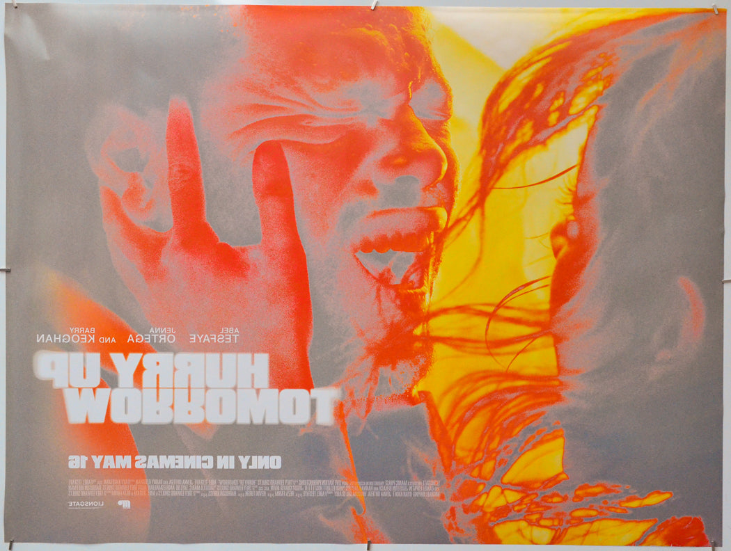 Hurry Up Tomorrow (Back) Cinema Quad Movie Poster