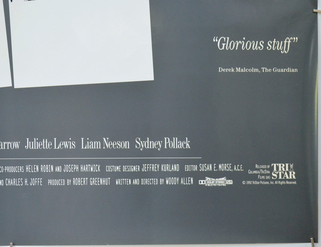 HUSBANDS AND WIVES (Bottom Right) Cinema Quad Movie Poster