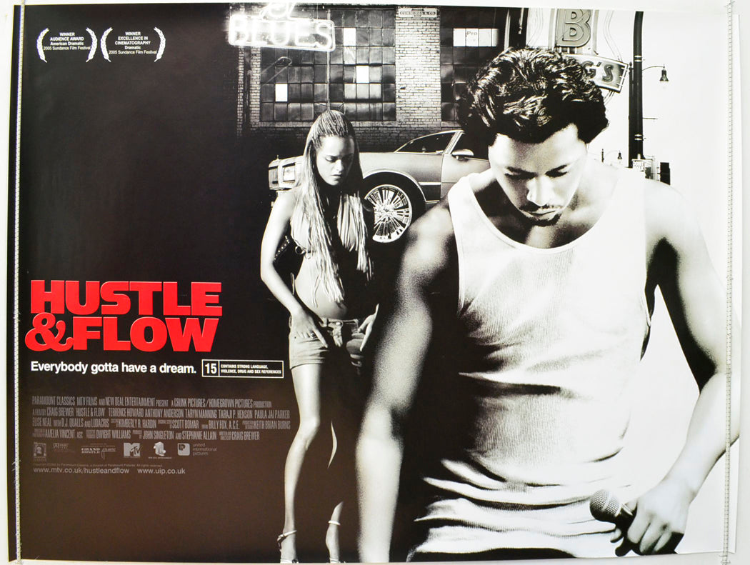 Hustle And Flow (Teaser / Advance Version) Original British Quad Poster - Film Poster - Movie Poster