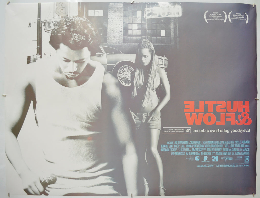 HUSTLE AND FLOW (Back) Cinema Quad Movie Poster