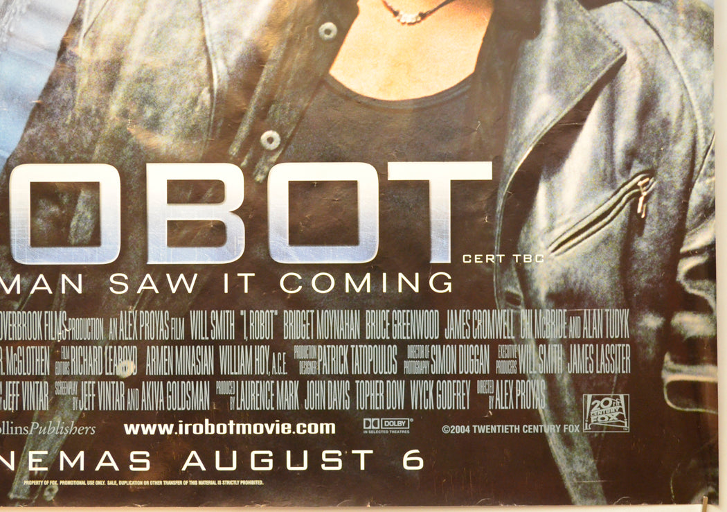 I, ROBOT (Bottom Right) Cinema Quad Movie Poster
