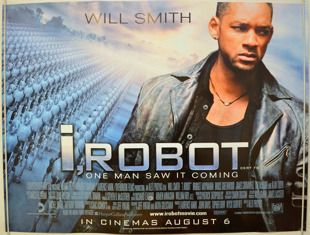 I, Robot Original Quad Poster - Film Poster - Movie Poster