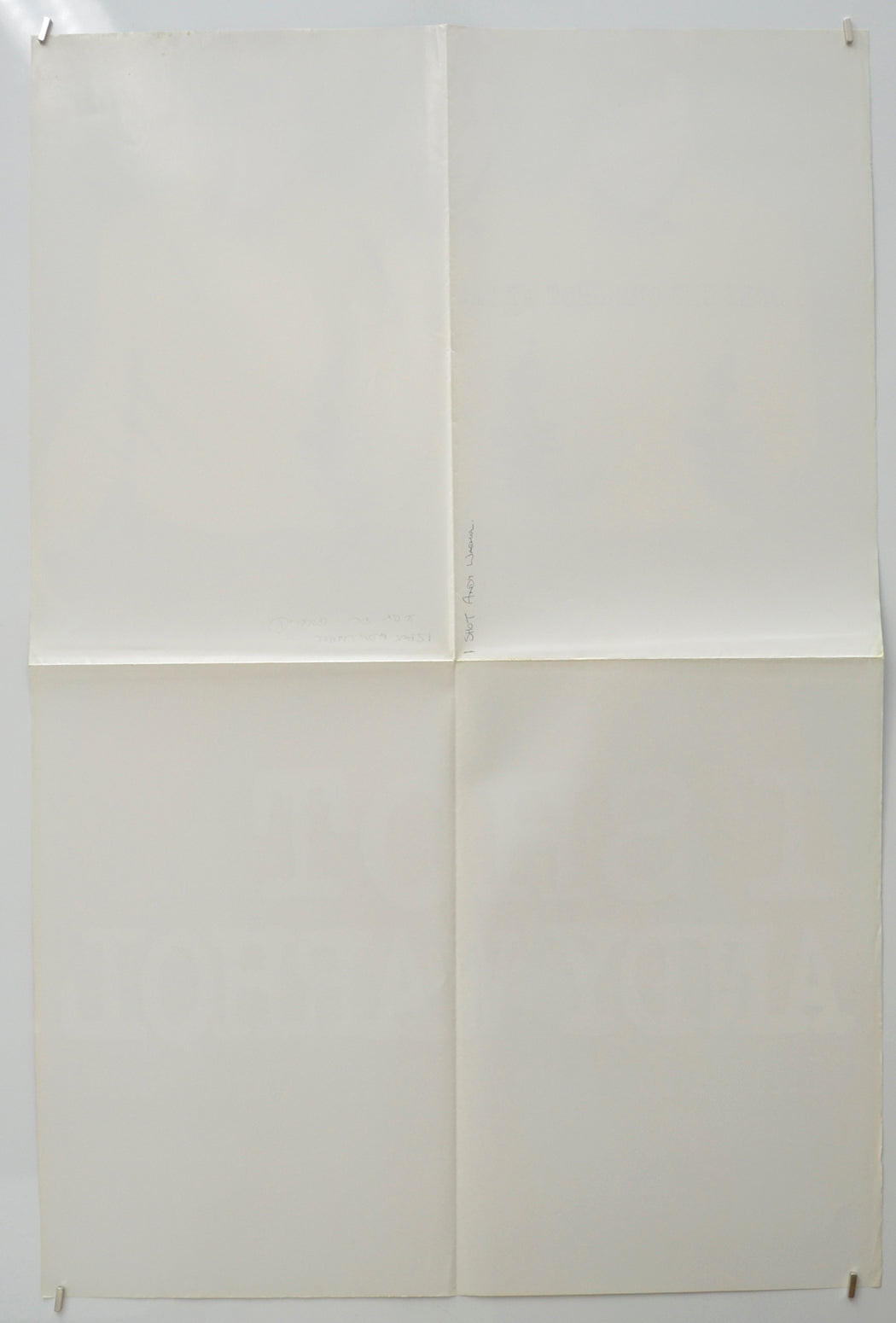 I SHOT ANDY WARHOL (Back) Cinema Double Crown Movie Poster