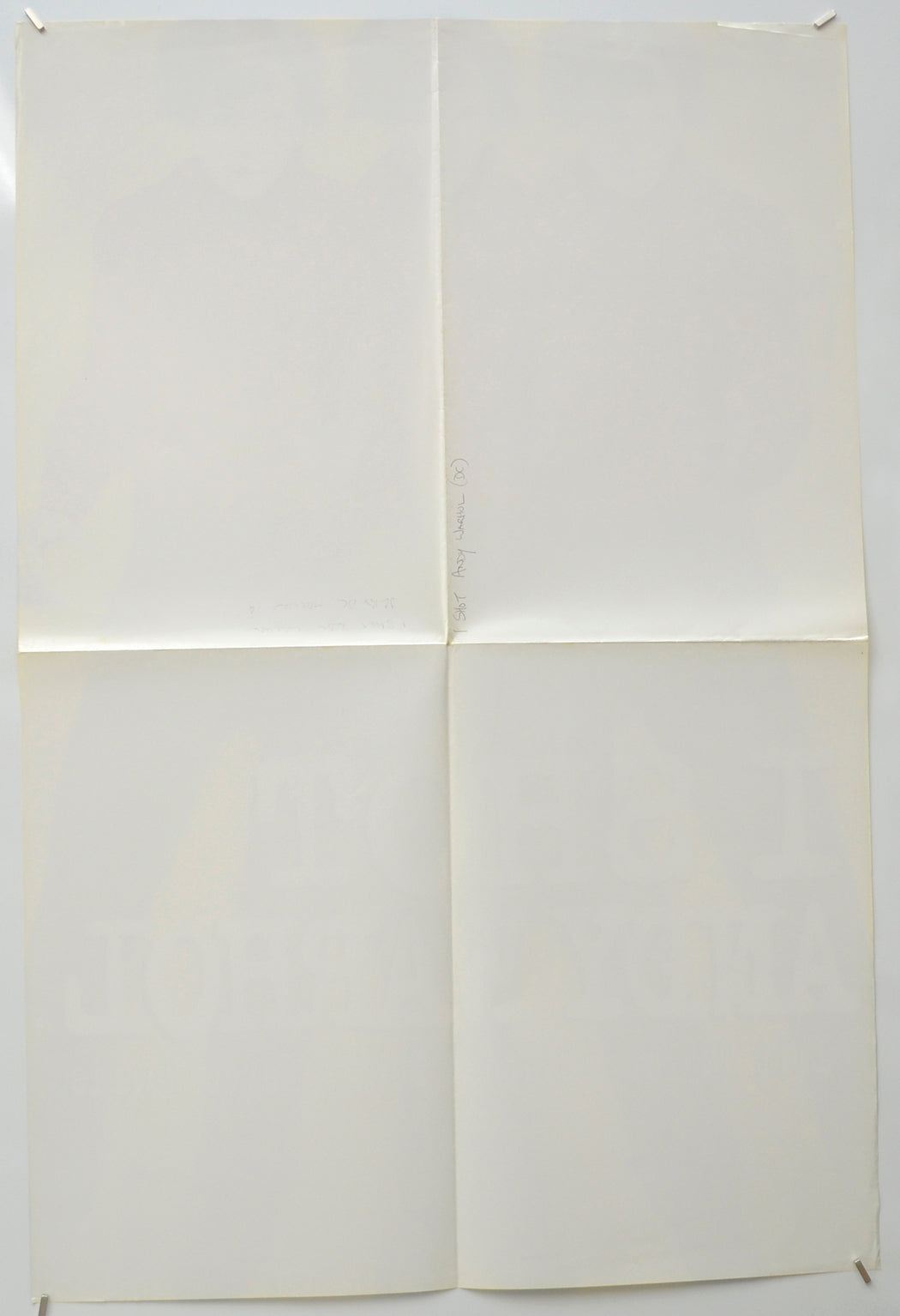 I SHOT ANDY WARHOL (Back) Cinema Double Crown Movie Poster