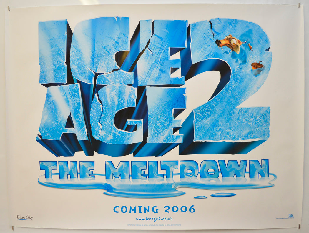 Ice Age 2 : The Meltdown (Teaser / Advance Version) Original Quad Poster - Film Poster - Movie Poster