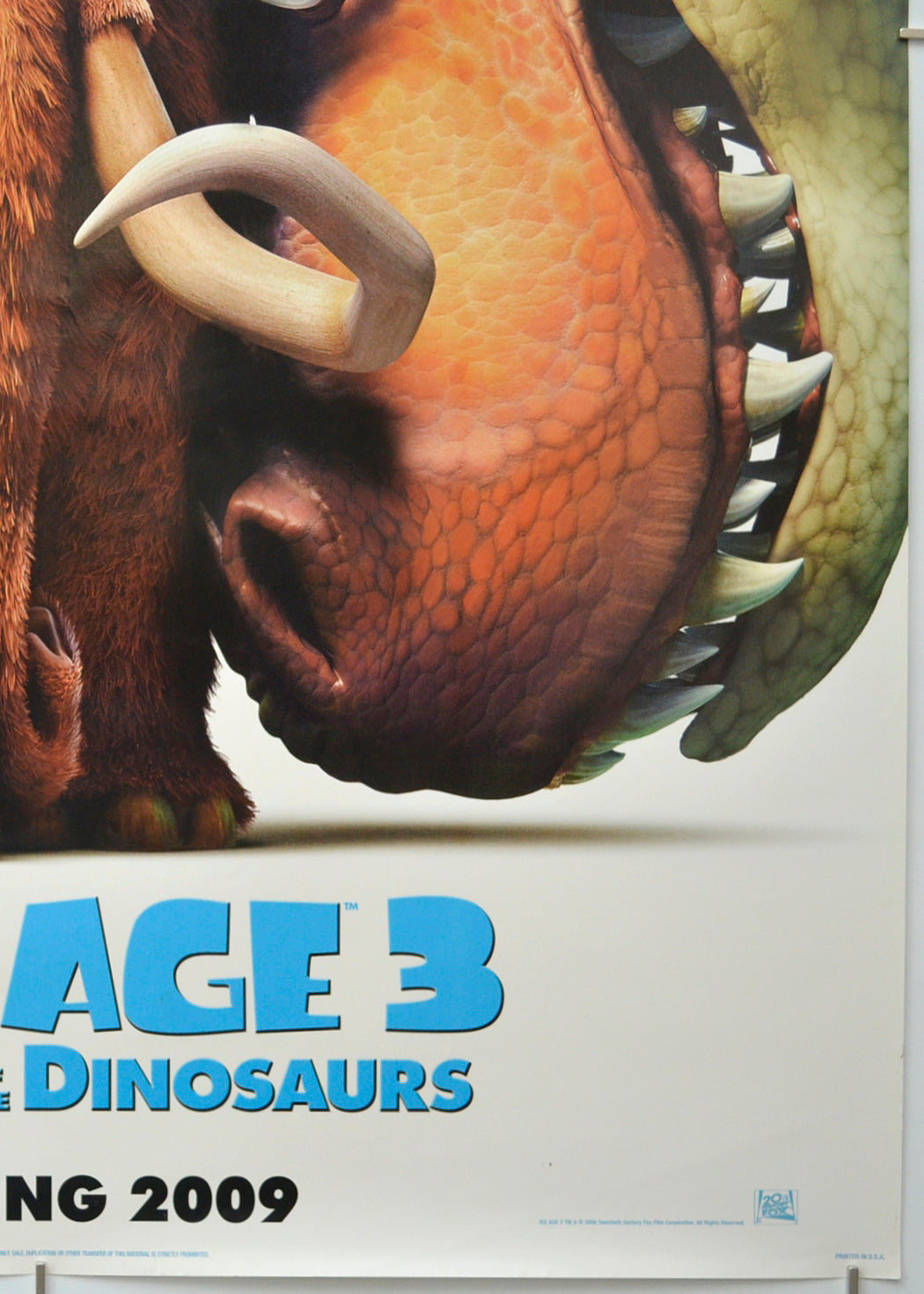 ICE AGE 3 : DAWN OF THE DINOSAURS (Bottom Right) Cinema One Sheet Movie Poster