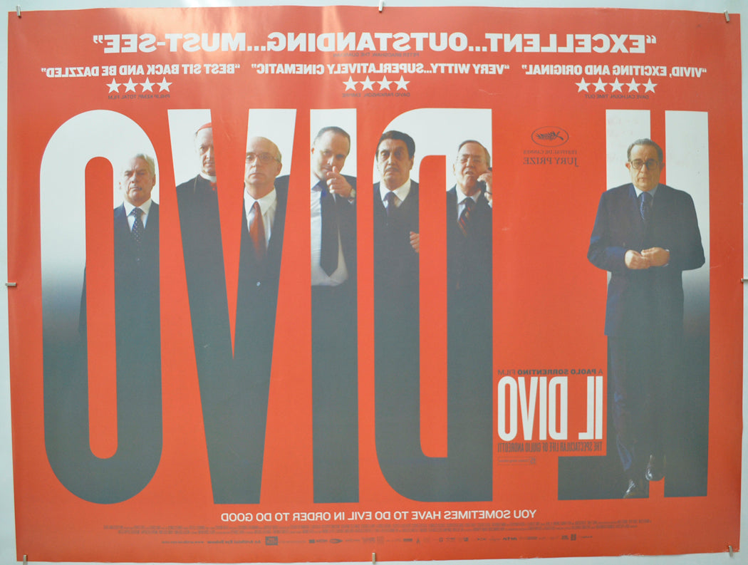 IL DIVO - THE SPECTACULAR LIFE OF GIULIO ANDREOTTI (Back) Cinema Quad Movie Poster