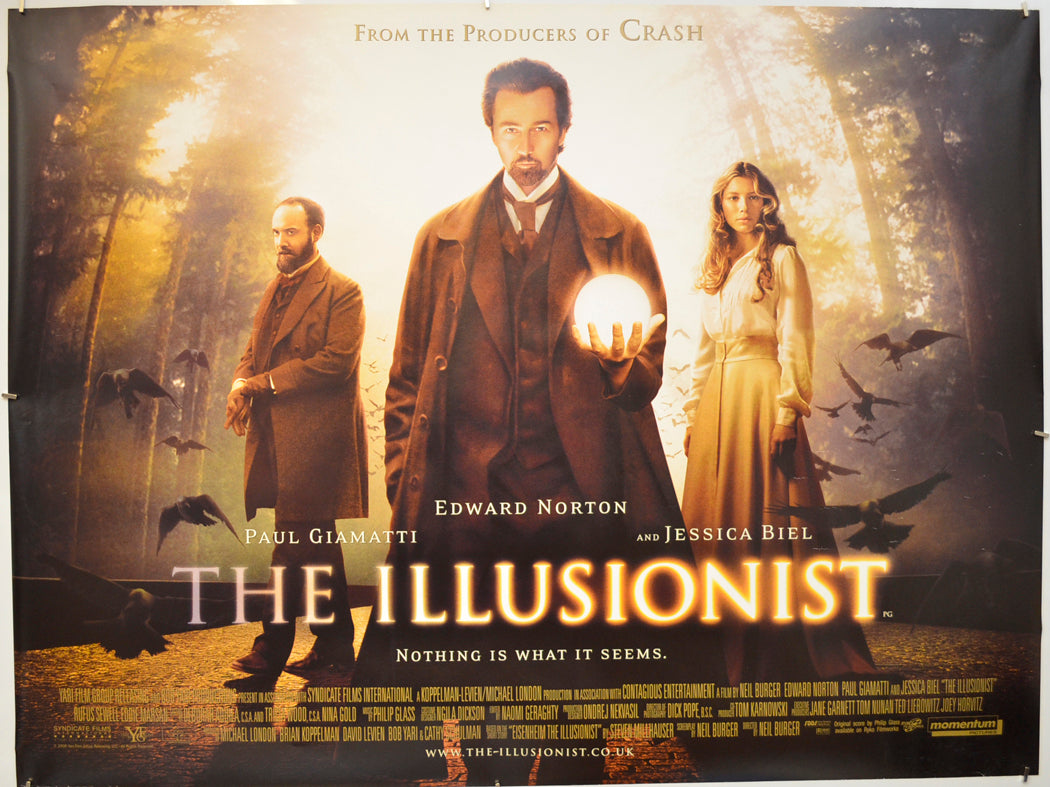 The Illusionist Original Quad Poster - Film Poster - Movie Poster