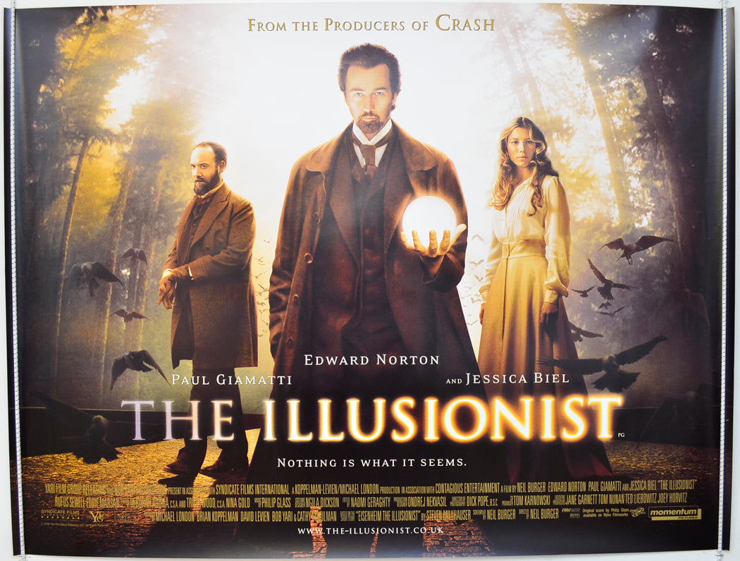 The Illusionist Original Quad Poster - Film Poster - Movie Poster