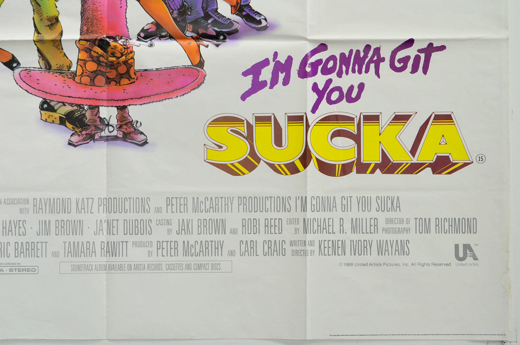 I’M GONNA GIT YOU SUCKA (Bottom Right) Cinema Quad Movie Poster