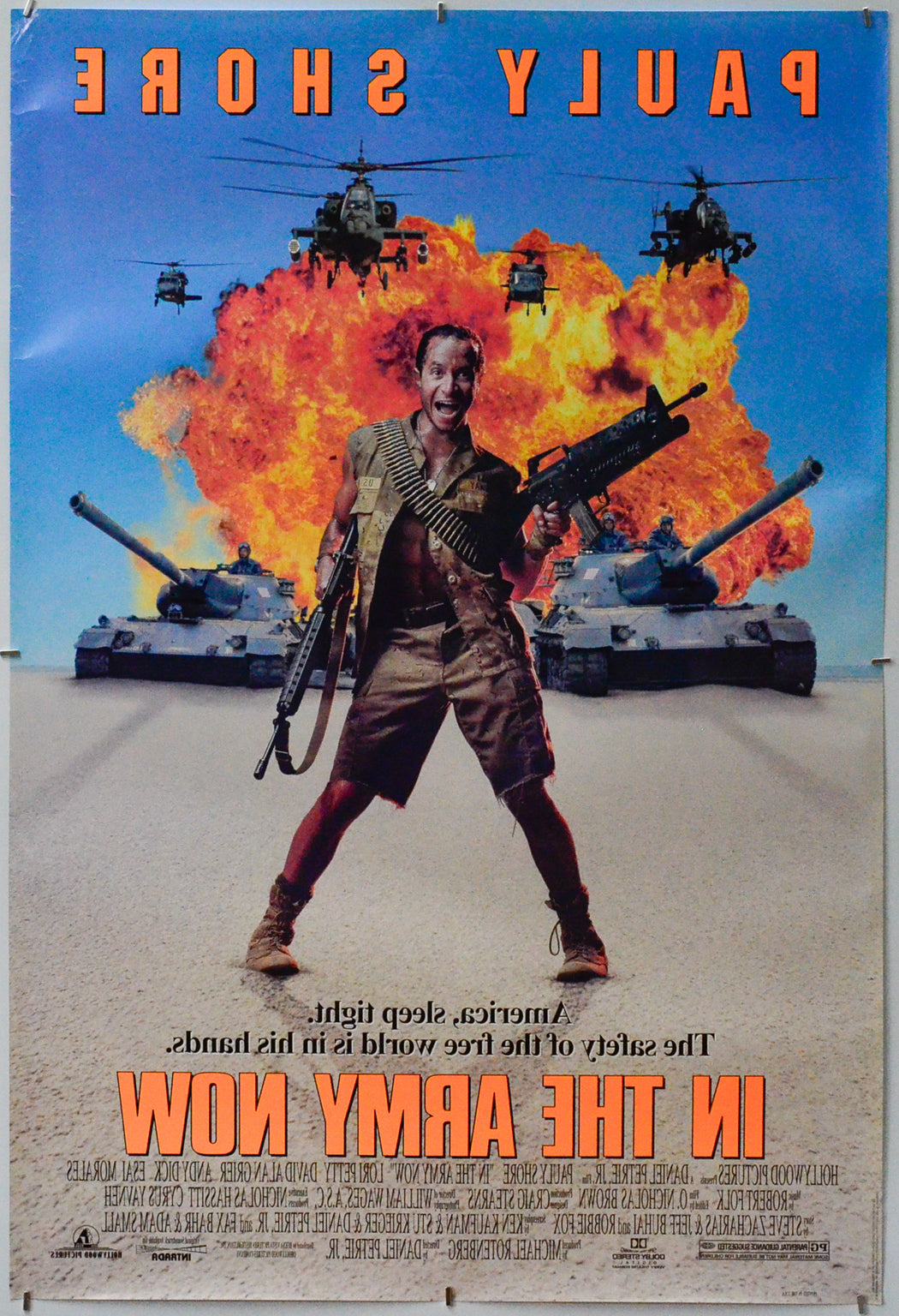 In The Army Now (Back) Cinema One Sheet Movie Poster