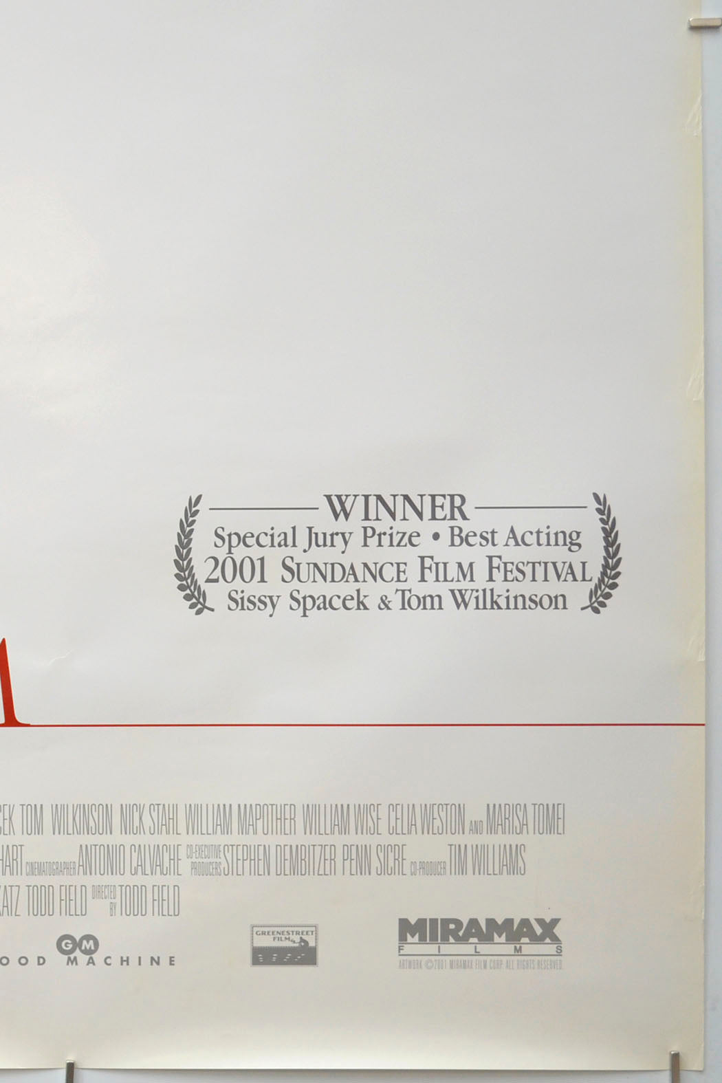 IN THE BEDROOM (Bottom Right) Cinema One Sheet Movie Poster