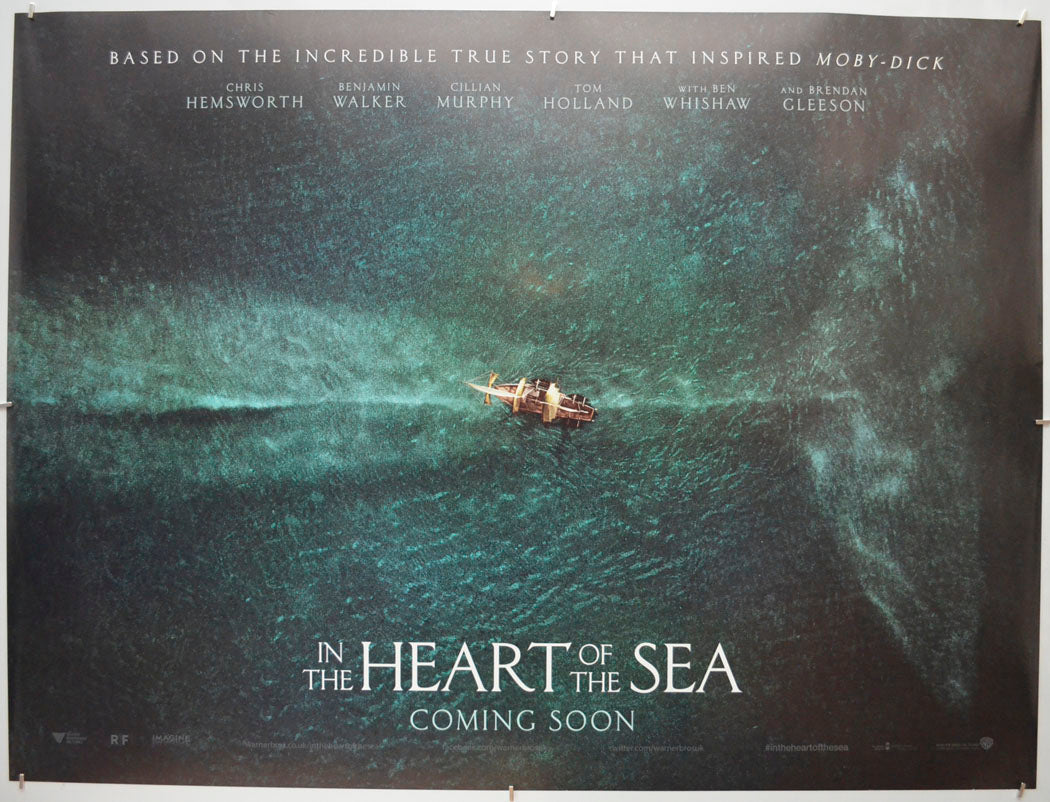 In The Heart Of The Sea (Teaser / Advance Version) Original Quad Poster - Film Poster - Movie Poster
