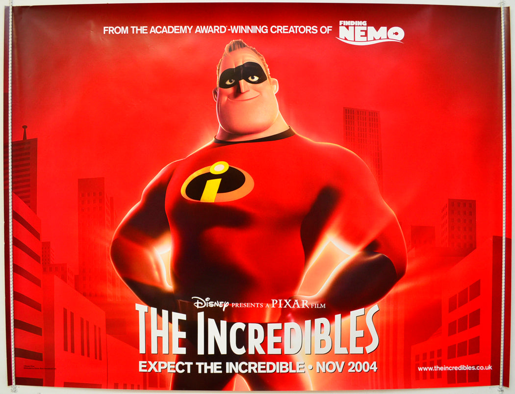The Incredibles (Teaser / Advance Version) Original Quad Poster - Film Poster - Movie Poster
