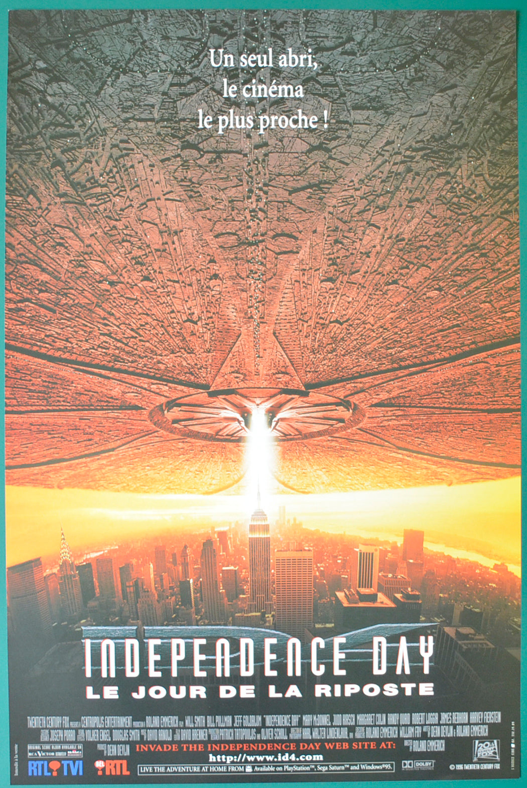 Independence Day Original Belgian Poster - Film Poster - Movie Poster