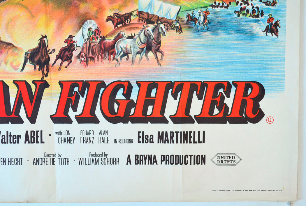THE INDIAN FIGHTER (Bottom Right) Cinema Quad Movie Poster