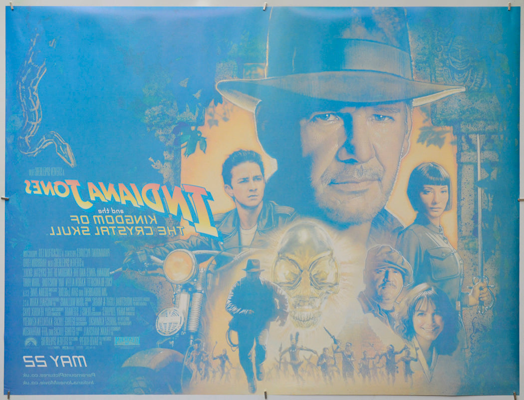 Indiana Jones And The Kingdom Of The Crystal Skull (Back) Cinema Quad Movie Poster