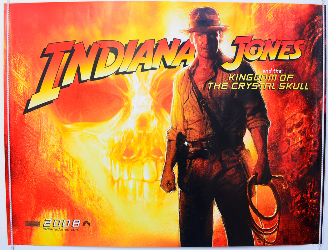 Indiana Jones And The Kingdom Of The Crystal Skull Original British Quad Poster - Film Poster - Movie Poster