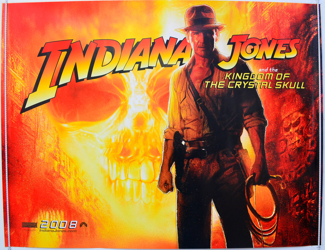 Indiana Jones And The Kingdom Of The Crystal Skull Original British Quad Poster - Film Poster - Movie Poster
