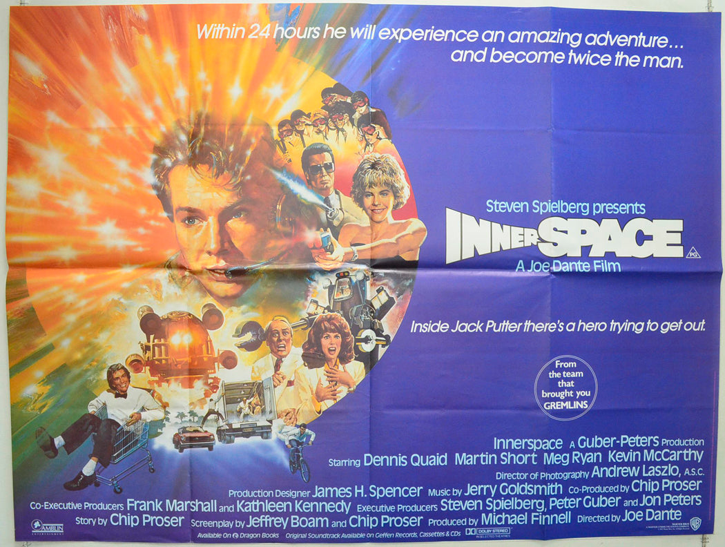 Innerspace Original British Quad Poster - Film Poster - Movie Poster