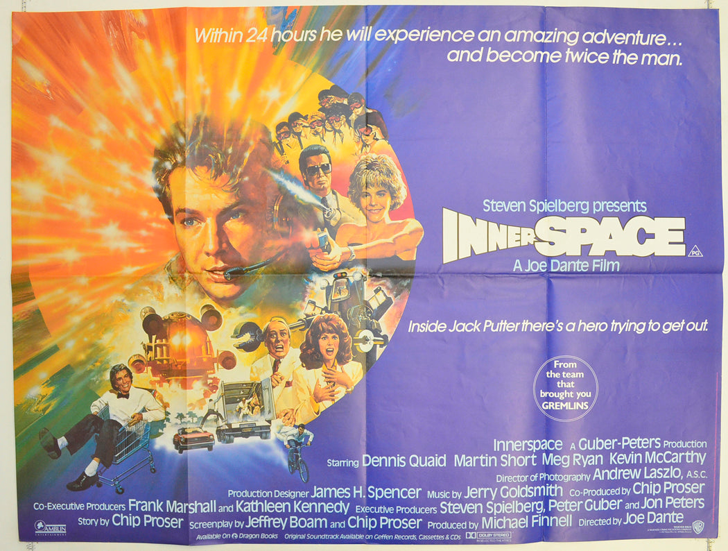 Innerspace Original Quad Poster - Film Poster - Movie Poster