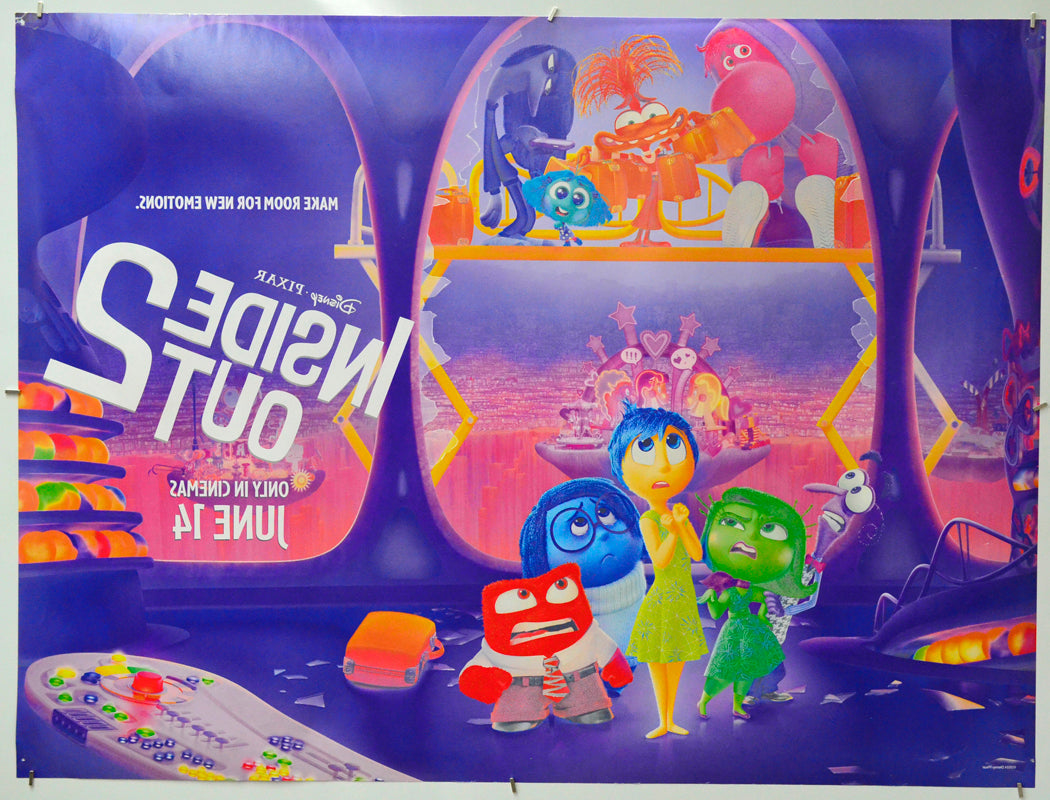 Inside Out 2 (Back) Cinema Quad Movie Poster