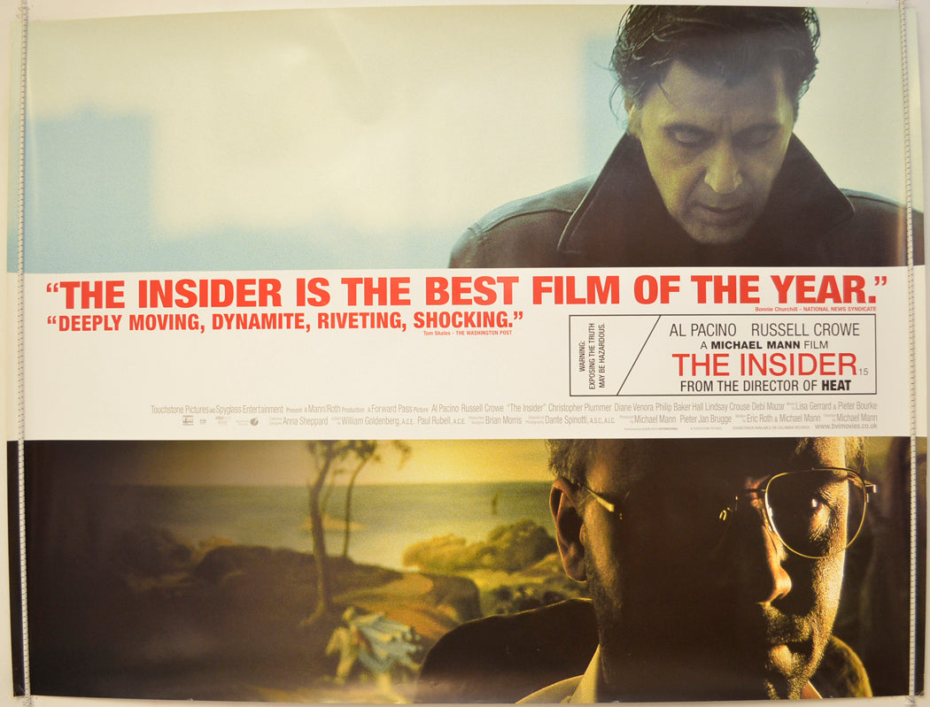 The Insider Original Quad Poster - Film Poster - Movie Poster