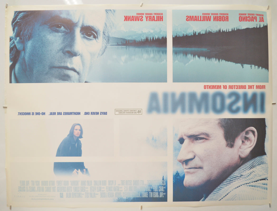 INSOMNIA (Back) Cinema Quad Movie Poster