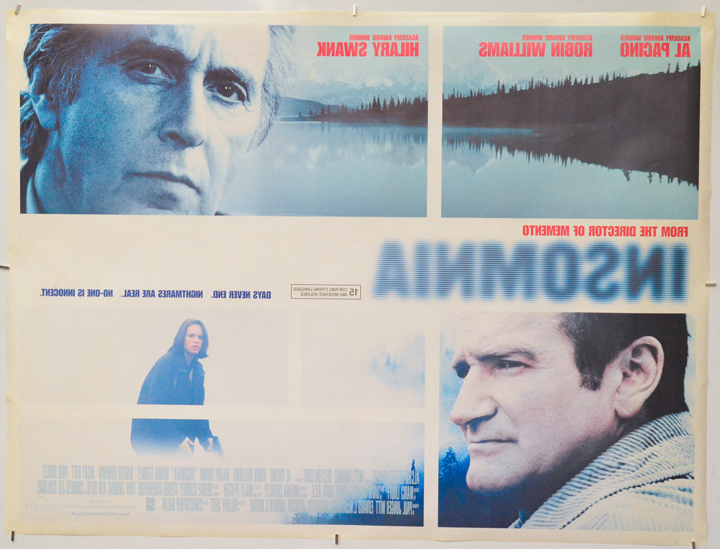 Insomnia (Back) Cinema Quad Movie Poster