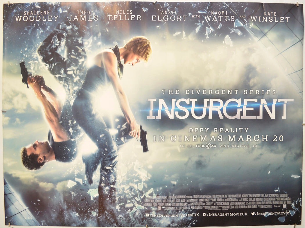 Insurgent Original Quad Poster - Film Poster - Movie Poster