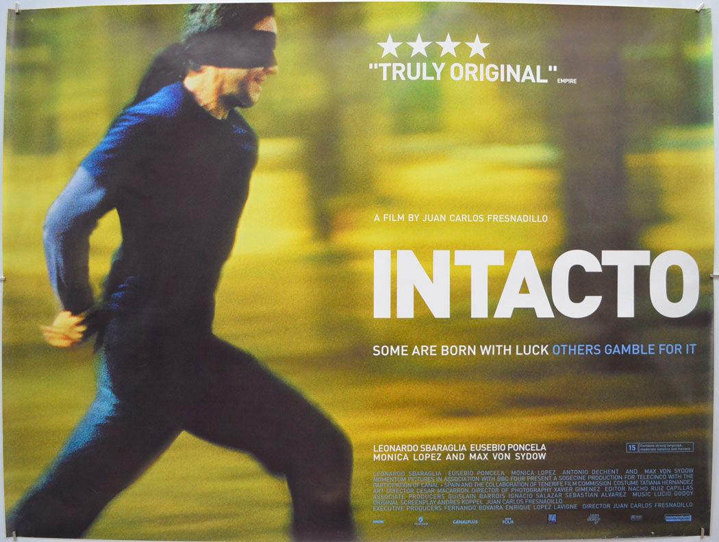 Intacto Original Quad Poster - Film Poster - Movie Poster