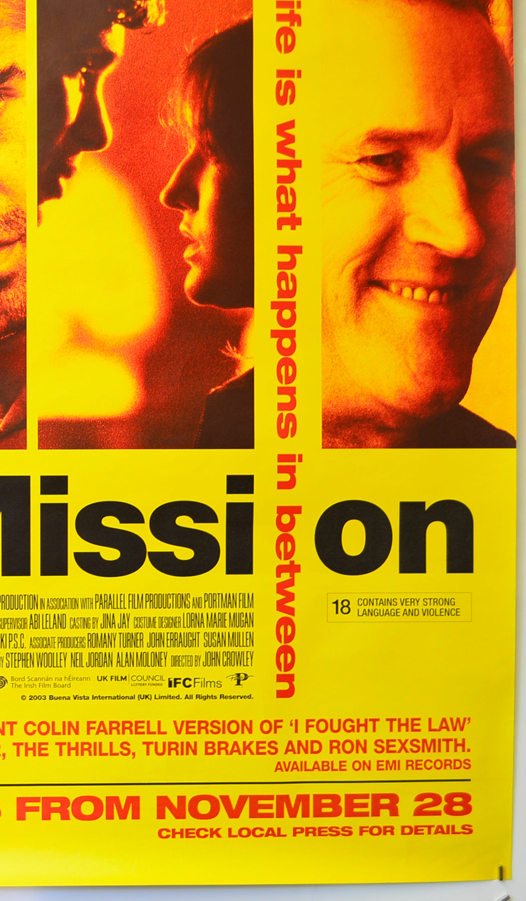 INTERMISSION (Bottom Right) Cinema 4 Sheet Movie Poster
