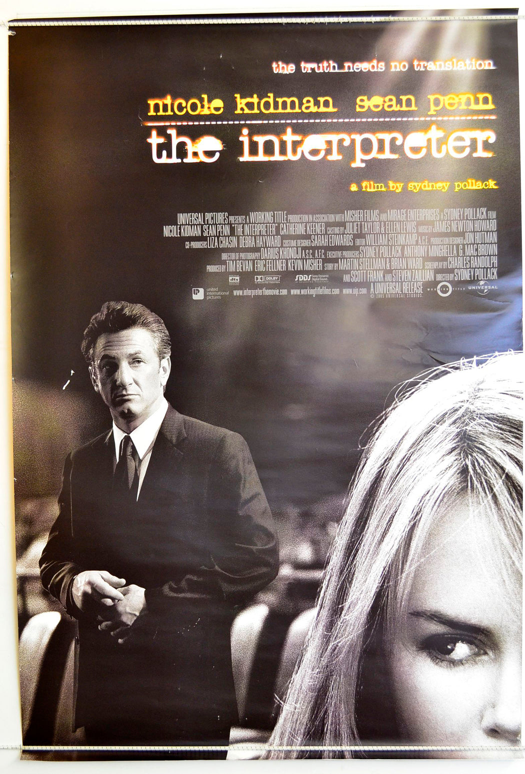 The Interpreter Original One Sheet Poster - Film Poster - Movie Poster